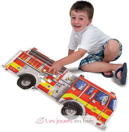 Puzzle del camion dei pompieri gigante MD-10436 Melissa & Doug 2