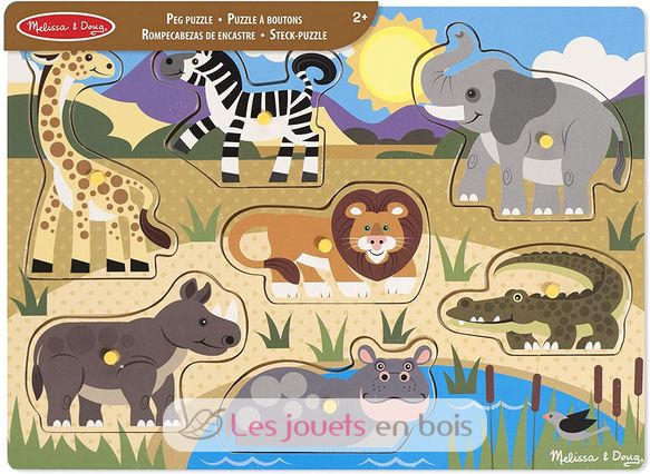 Puzzle a forma di savana 7 pezzi MD-19054 Melissa & Doug 5