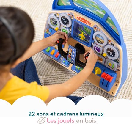 Painel de bordo de avião interativo MD6073588 Melissa & Doug 3