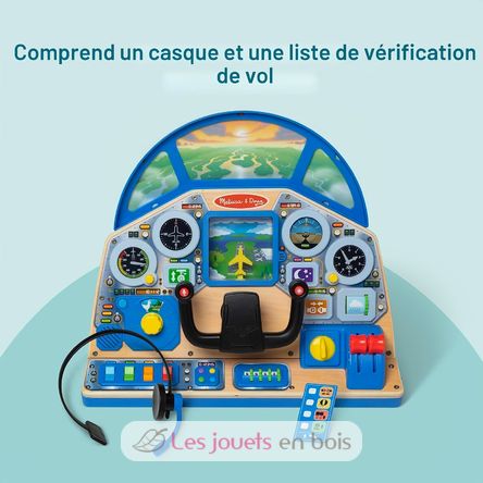 Painel de bordo de avião interativo MD6073588 Melissa & Doug 5