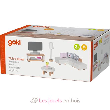 Mobili per bambole in miniatura, soggiorno GK51494 Goki 2