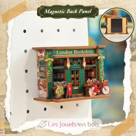 Mini Book Nook Libreria di Londra CT110 Cartartem 5