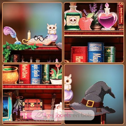 Mini Book Nook La libreria magica T-CT100 Cartartem 4