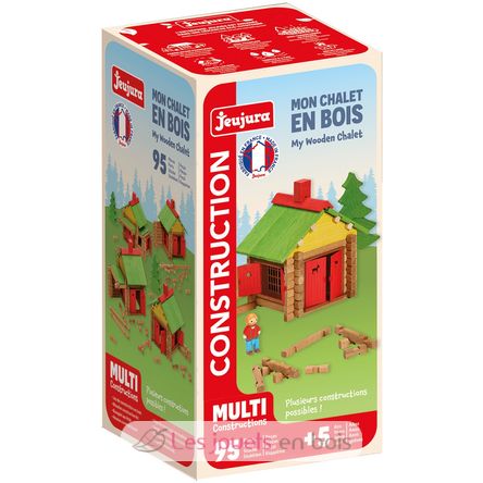 Il mio chalet in legno 95 pezzi JJ1801 Jeujura 1