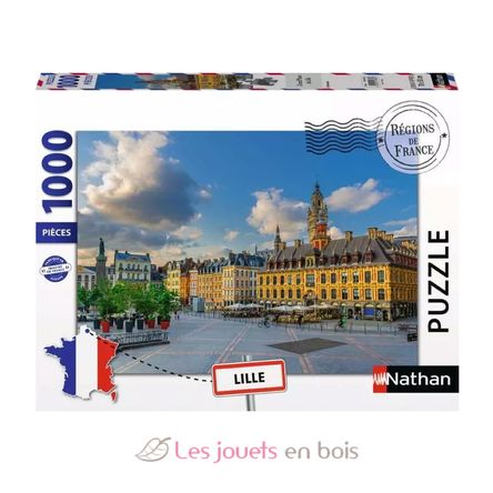 Puzzle La Grand Place di Lilla 1000 pezzi NA12001880 Nathan 2
