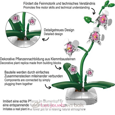 Vaso floreale di orchidea 237 pezzi C59028W CaDA 5