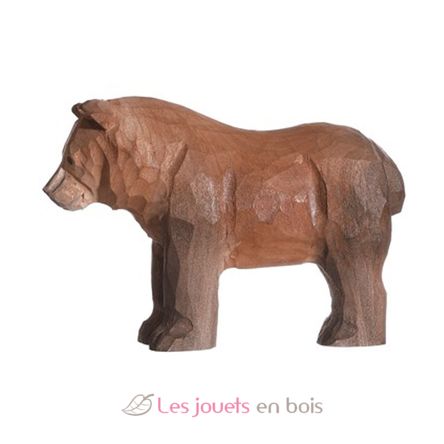 Figurina orso bruno in legno WU-40455 Wudimals 1