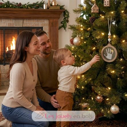 Decorazione natalizia trasparente con impronta PA2710 Vintiun 2