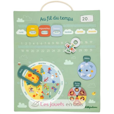 Calendario Il tempo che passa verde - FR LL83661 Lilliputiens 1