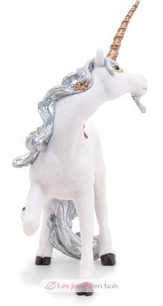 Statuetta di unicorno in argento PA39038-2861 Papo 3