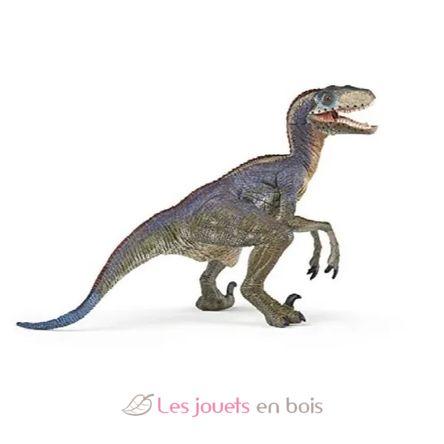 Figurina blu Velociraptor PA55053 Papo 1