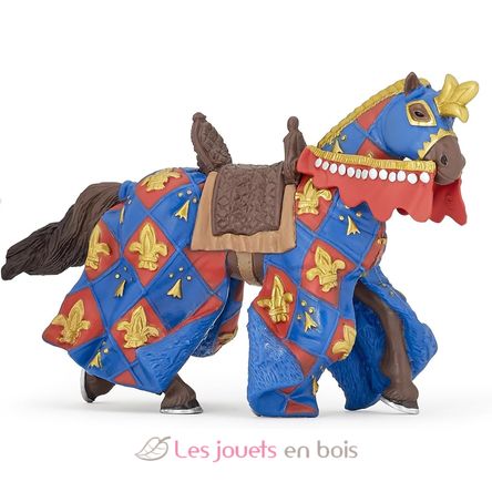 Figurina di cavallo fleur-de-lys blu PA39787 Papo 1