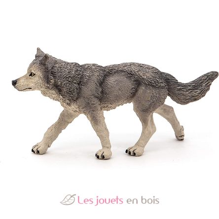 Figurina di lupo grigio PA53012-2930 Papo 2