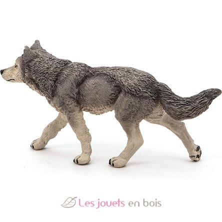 Figurina di lupo grigio PA53012-2930 Papo 3