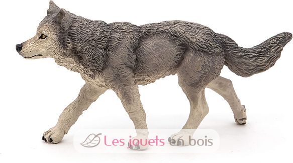 Figurina di lupo grigio PA53012-2930 Papo 2