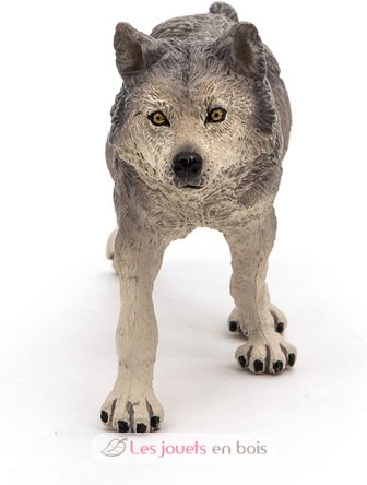 Figurina di lupo grigio PA53012-2930 Papo 6