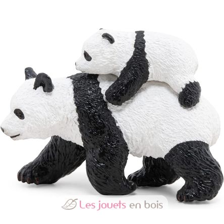 Figurina di panda e il suo bambino PA50071-3119 Papo 3