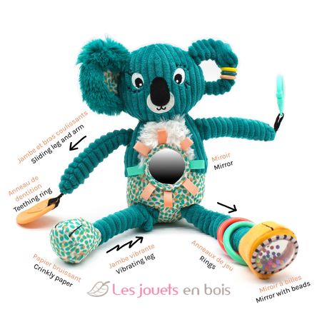 Peluche attività di viaggio Berlingos il koala DE42137 Les Déglingos 4