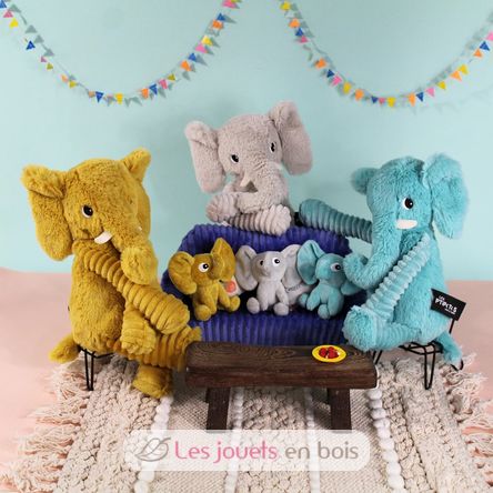 Peluche mamma elefante e il suo bambino DE72804 Les Déglingos 2