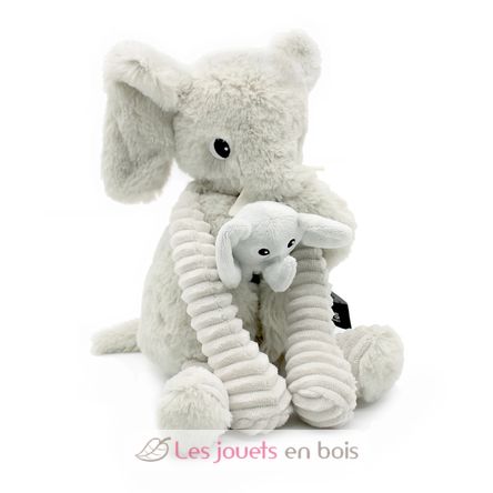Peluche mamma elefante e il suo bambino DE72804 Les Déglingos 3