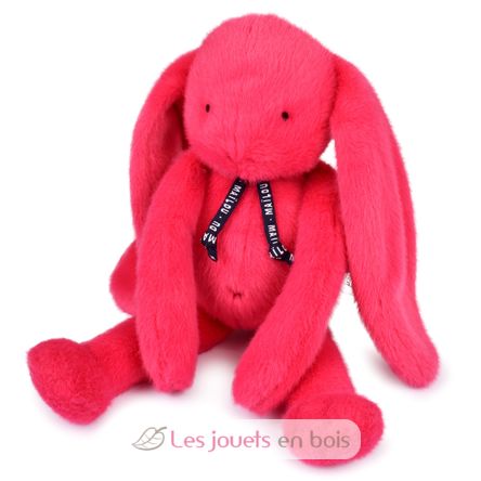 Peluche Coniglio Méloé 37 cm - Rosa fucsia MA0330 Maïlou Tradition 1