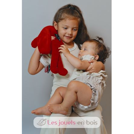 Peluche Coniglio Méloé 37 cm - Rosso passione MA0239 Maïlou Tradition 6