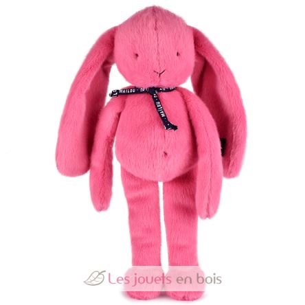 Peluche Coniglio Méloé 37 cm - Rosa Bubble Gum MA0295 Maïlou Tradition 3