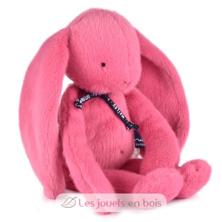 Peluche Coniglio Méloé 37 cm - Rosa Bubble Gum MA0295 Maïlou Tradition 2