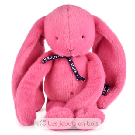Peluche Coniglio Méloé 37 cm - Rosa Bubble Gum MA0295 Maïlou Tradition 1