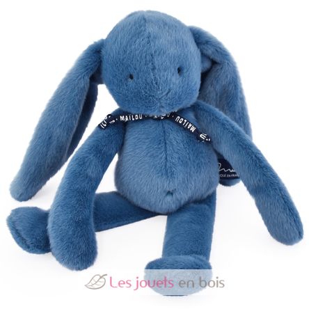 Peluche Coniglio Méloé 37 cm - Blu scuro MA0037 Maïlou Tradition 1