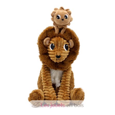 Peluche papà leone e il suo bambino DE76210 Les Déglingos 6