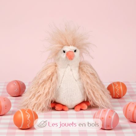 Peluche Gallina con effetto crespo 20 cm HO3446 Histoire d'Ours 4