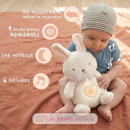 Coniglio di peluche che respira DC4685 Doudou et Compagnie 4