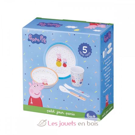 Set regalo di 5 pezzi Peppa Pig PJ-PI701T Petit Jour 2