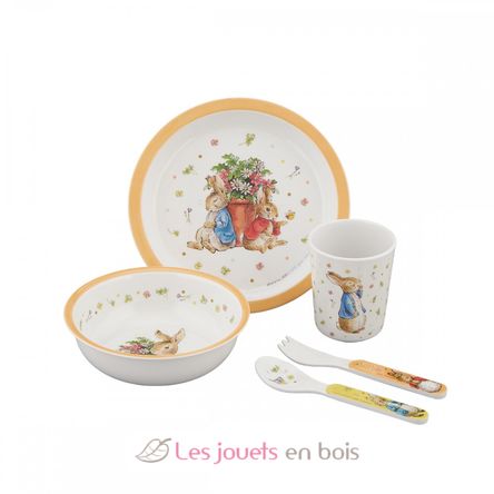 Set da 5 pezzi Peter Coniglio arancione PJ-BP701T Petit Jour 1