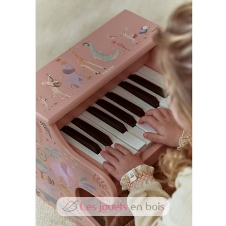 Pianoforte rosa in legno Safari Friends LD7477 Little Dutch 3