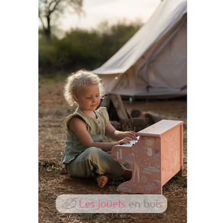 Pianoforte rosa in legno Safari Friends LD7477 Little Dutch 4