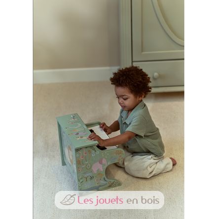 Pianoforte verde in legno Safari Friends LD7476 Little Dutch 4