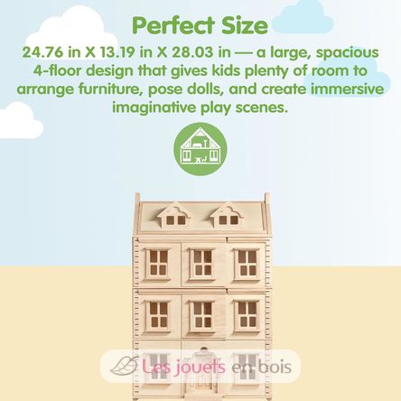 Grande casa delle bambole vittoriana PT7167 Plan Toys 3