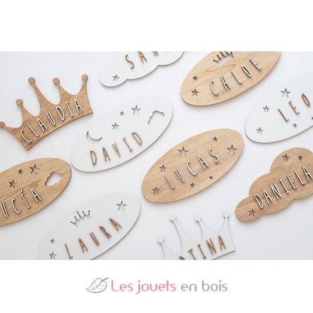 Targa decorativa personalizzabile - Stelle bianca VI-PL48 Vintiun 3