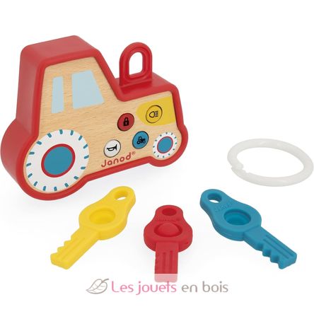 Portachiavi trattore con suono e luce J03331 Janod 2