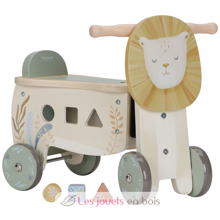 Cavalcabile leone in legno LD7481 Little Dutch 1