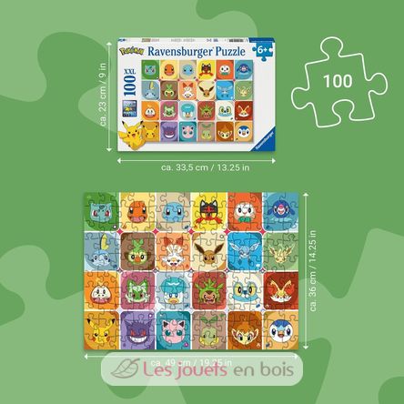 Puzzle Facce da Pokemon 100p XXL RAV12004320 Ravensburger 3
