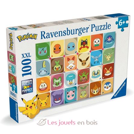Puzzle Facce da Pokemon 100p XXL RAV12004320 Ravensburger 1