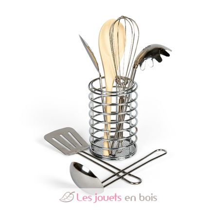Utensili da cucina in metallo e legno BJ37041 Bigjigs Toys 1