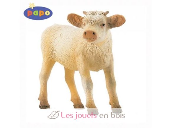 Figurina di vitello Charolais PA51157-3619 Papo 2