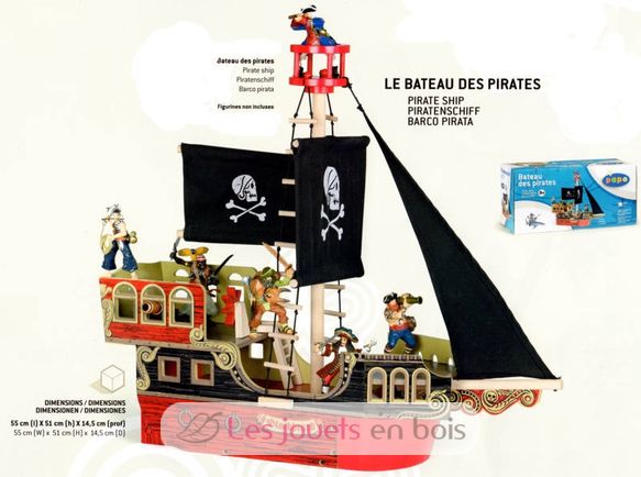 Bateau Pirata Barba Nera PA9079-856 Papo 2