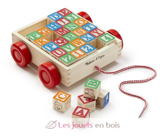 Carrello con cubi ABC-123 M&D11169-4556 Melissa & Doug 3