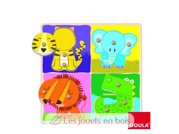 Puzzle di animali della giungla GO53111-4930 Goula 4