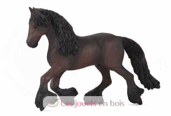 Figurina di cavallo frisone PA51067-2950 Papo 1